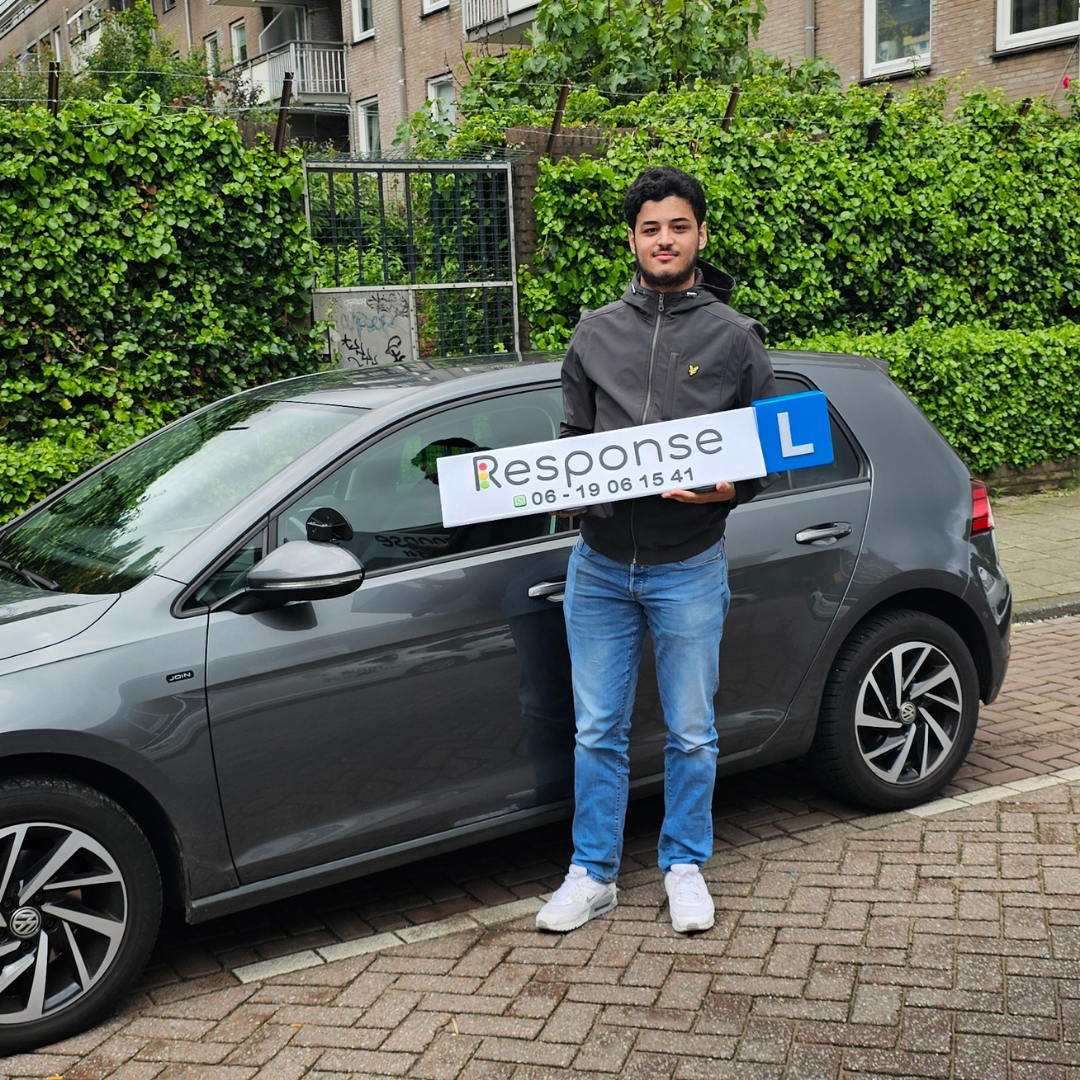 leerling geslaagd. Rijschool Haarlemmermeer - Verkeerschool Response.